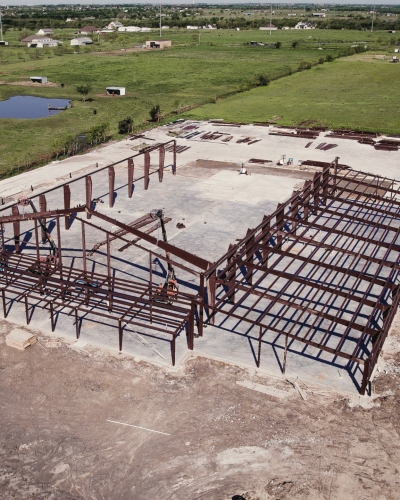 Framing and foundation work at Providence Academy